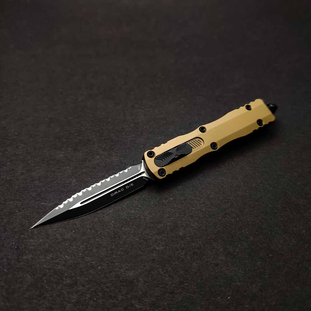 Microtech Dirac D/E Full Serrated 225-3 TA